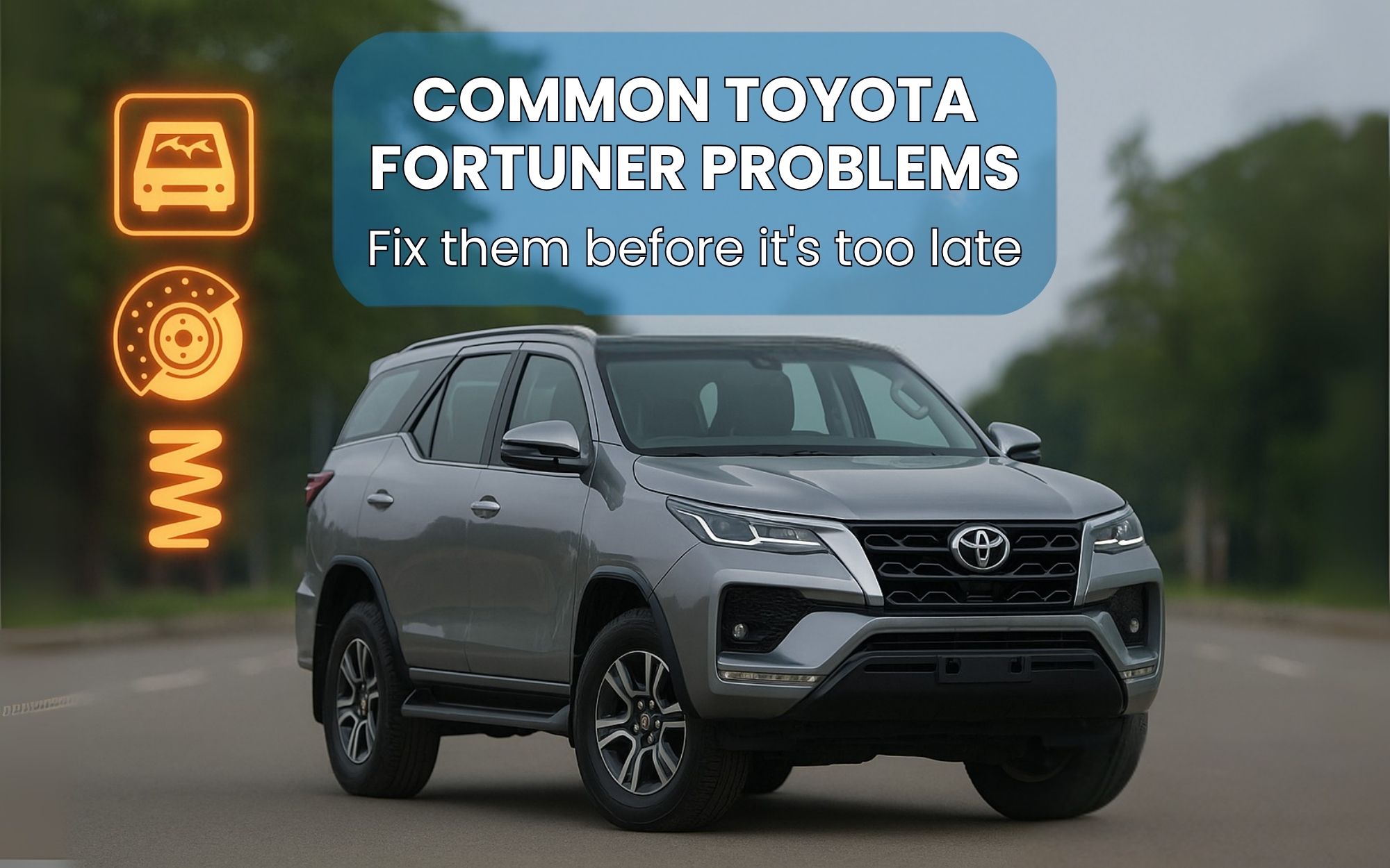 Common Toyota Fortuner problems in India: causes, fixes, and spares