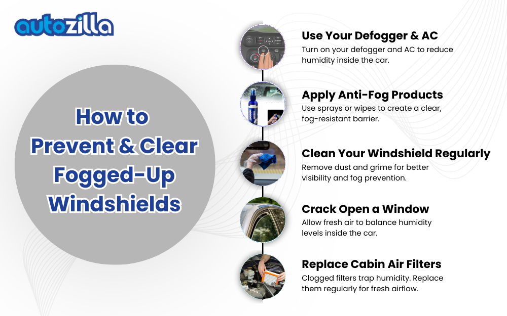 How to Prevent and Clear Fogged-Up Windshields